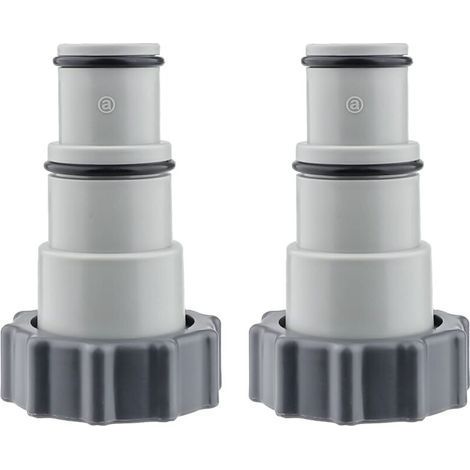 Adaptateur Tuyau Piscine 2 Pièce Raccord Piscine Adaptateurs Filetés Mâles pour Pompe de Vidange De Piscine, pour Tuyau de 1,5 Et 1,25" - Série A (1/5)