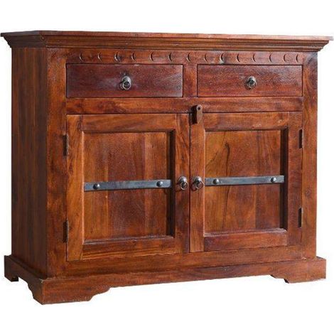 OXFORD 424 Credenza in legno di acacia - laccato / nougat 107x50x88