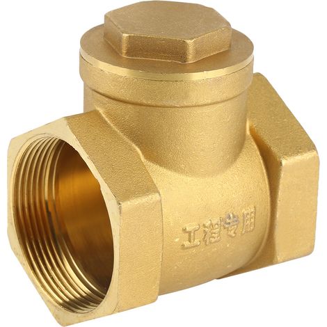 Clapet anti-retour à battant en laiton, filetage femelle DN50, pression de 232 PSI, empêchant le refoulement d'eau (1/5)