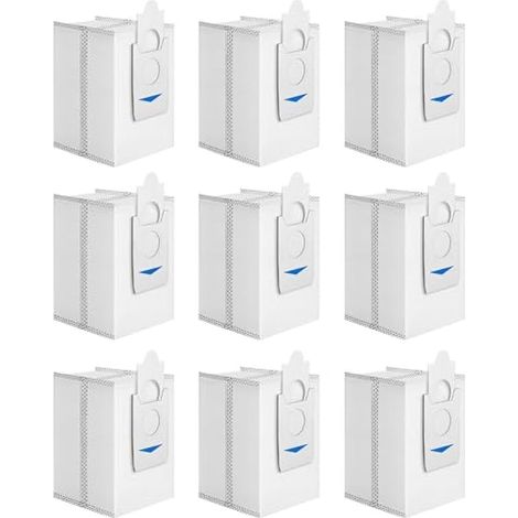 Lot de 9 sacs à poussière jetables de rechange compatibles avec Ecovacs Deebot X2 Omni Robot aspirateur et serpillère. (1/5)