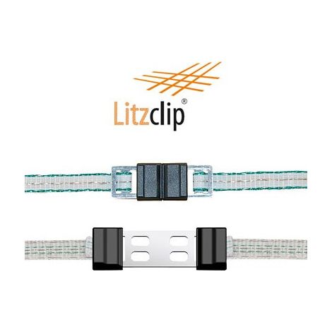 Raccord de jonction Litzclip pour rubans - X Modèle Pour ruban jusqu'à 12,5 mm