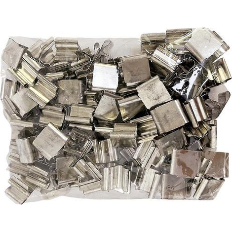 100 Dochthalter aus Metall für Kerzen mit Holzdocht (1/5)