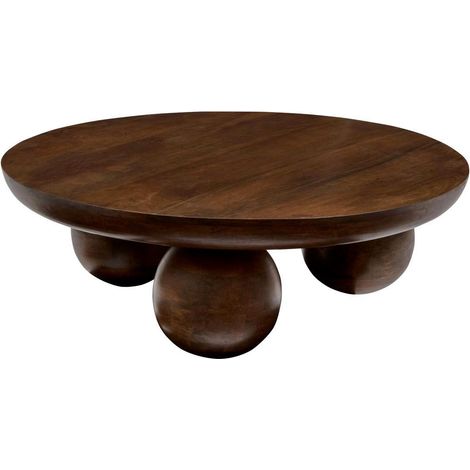 Table Basse Design "Abekas" 90cm Marron (1/5)