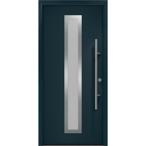 Hörmann Ecostar Haustür "ISOPRO Secur IPS 700S", anthrazitgrau (RAL 7016), 110 x 210 cm (B x H), DIN Rechts