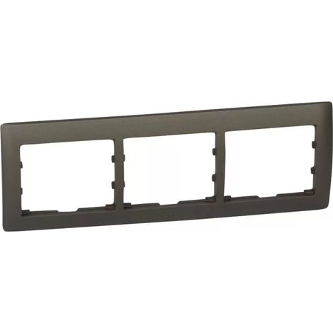 Legrand RAHMEN 3-F. DARK BRONZE HORIZ. (771203 GALEA DB) (1/2)