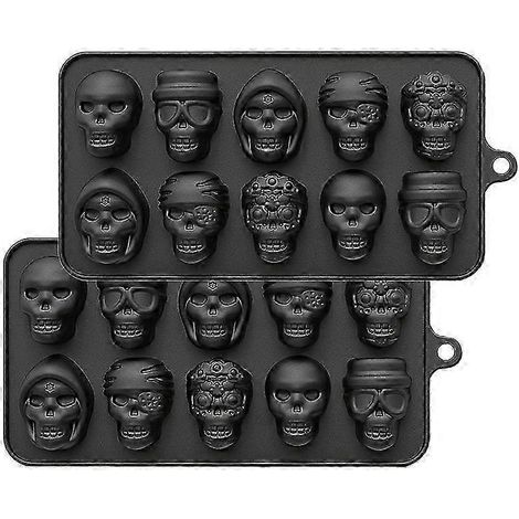 Moules en silicone miniatures en forme de vache des Highlands, adaptés à la fabrication de glaçons et de chocolat. (1/4)
