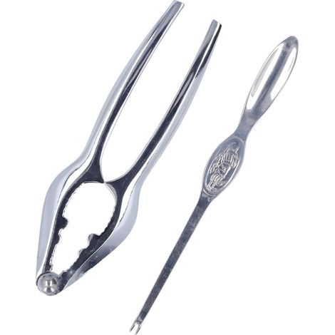 Lot d'outils à crabe en acier inoxydable : casse-crabe, pince et cuillère, faciles à utiliser pour la maison (1/5)
