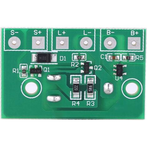 Module de Contrôleur de Lampe Solaire, Carte de Circuit Imprimé de Commande de Batterie au Lithium 3.7 V avec Interrupteur pour Carte de Circuit Imprimé de Lumière Fonction 3 vitesses