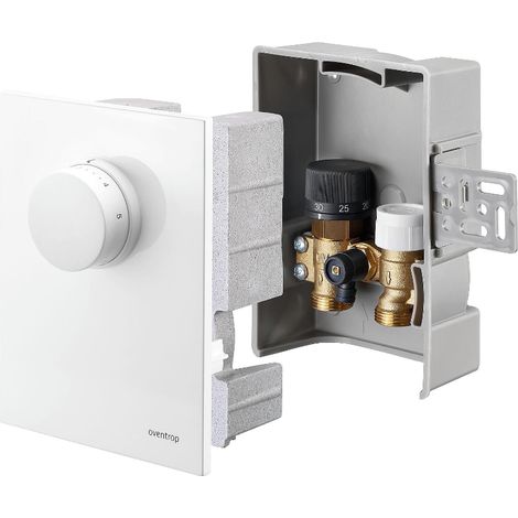 OVENTROP Unibox T-RTL Régulation de la température ambiante et de retour Plastique blanc, 1022733