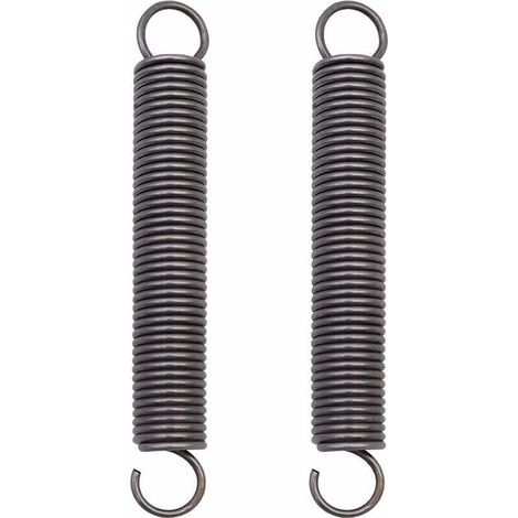 Stück verlängerte, komprimierte Stahlzugfeder mit Doppelhaken – Abmessungen: 2 x 18 x 150 mm (1/4)