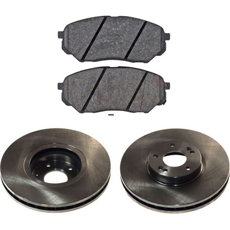 KIT FRENI ANTERIORI compatibile con HYUNDAI SANTA FE IV (TM,TMA) - DISCHI + PASTIGLIE OEM: 35108, 35307 / 17834 , 18816 /SOSTITUZIONE DIRETTA/BASSA POLVERE/SILENZIOSO