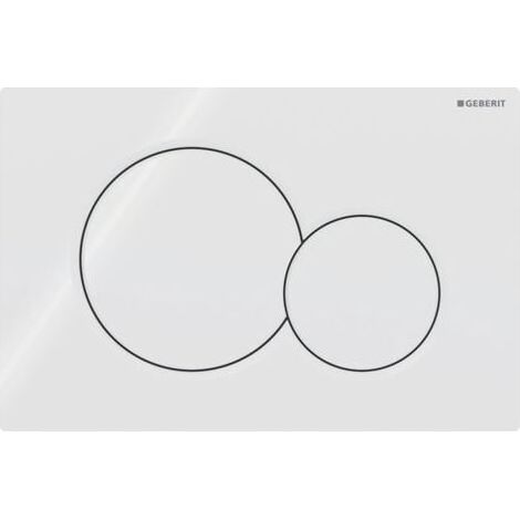 – Plaque de commande WC Geberit Sigma 30/UP320/300 – Installation sans outils – Plastique durable – Chasse d'eau à double volume (1/4)