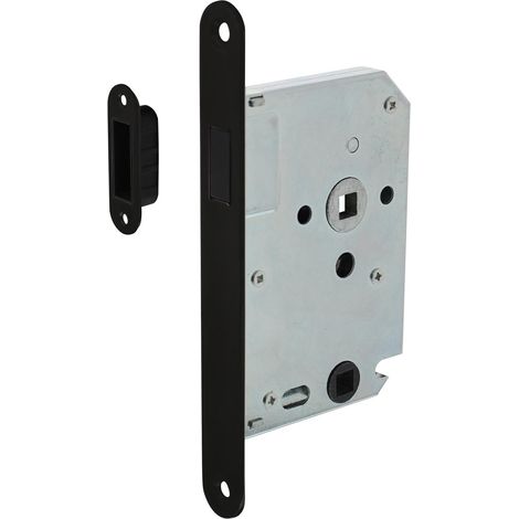 Magnetische Schlösser WC-Schloss mit schwarzer Frontplatte WC63 -
