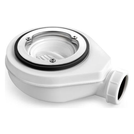 Siphon douche à l'italienne Drain de 40 litres/min Matériau polypropylène Tamis à cheveux amovible pour nettoyage facile (1/5)