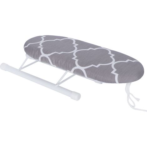 Mini table à repasser pliable pour manches, poignets et cols, idéale pour la maison et les voyages. Grille classique. (1/5)