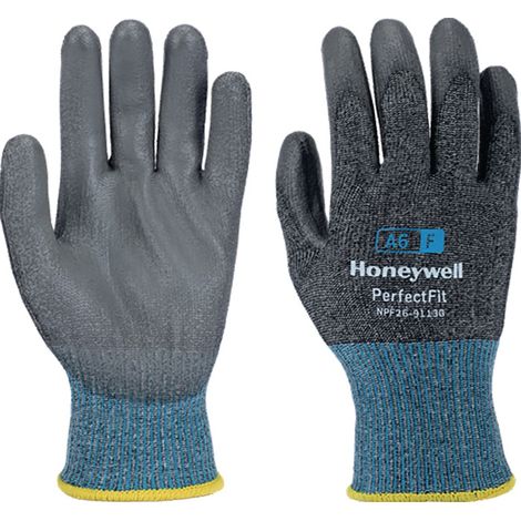Gant anti coupure New Perfect Fit 13G PU A6/F taille 10 gris/bleu EN 388 PSA II (Par 10) (1/5)