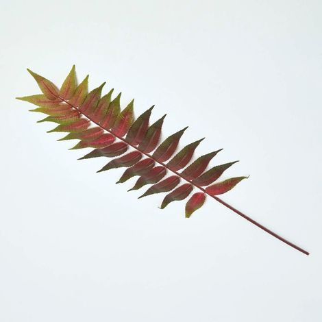 HOMESCAPES Feuille de fougère tropicale artificielle sur tige, 72 cm