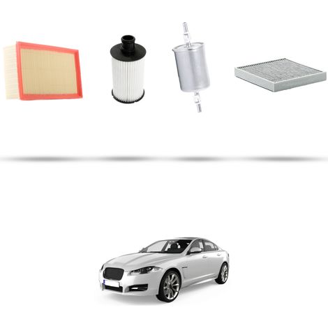 Kit tagliando 4 filtri compatibile con Jaguar XF (250) 5.0 V8 346kw dal 2009 (1/5)
