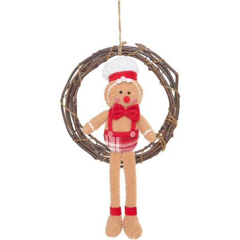 SUSP PAIN EPICE COURONNE 51CM - Feeric lights & christmas (1/4)