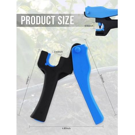 2 pièces Ensembles d'outils de Perforation de Trou d'irrigation Goutte à Goutte, pour 16 / 20mm Tuyau Outil de Poinçonnage Professionnel Accessoires d'insert d'irrigation Goutte à Goutte (1/4)