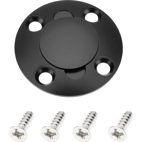 Bouchon de Réservoir D'huile pour Avion RC Embout Rond en Alliage Noir pour Tuyaux de Méthanol Et D'essence (1/5)