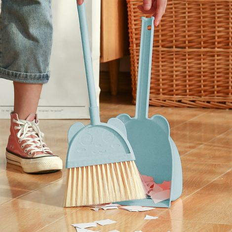 Balai Enfant - Balai Et Raclette Pour Enfants - Poignée En Acier Inoxydable - Pour Intérieur Extérieur - 1 Pièce (1/5)