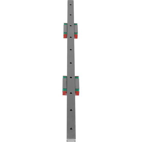 1 Stück 400 mm/15,7 Zoll hochpräzise Miniatur-Linearführung aus Stahl mit 2 Blöcken (1/5)