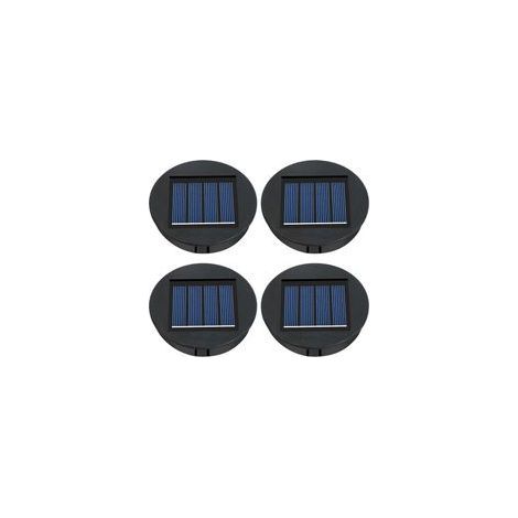 Lampes Solaires de Rechange, Panneau Solaire Lanterne Couvercle de Rechange, 4PC Lampe Solaire de Rechange pour Lantern 8cm,Remplacement de Couvercles (1/5)