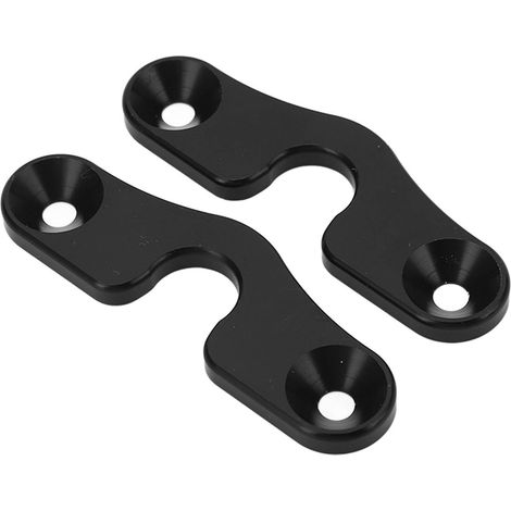 Kit de réparation de fixation de pare-soleil en alliage d'aluminium anodisé noir pour Jeep Wrangler JK JL JLU (1/5)