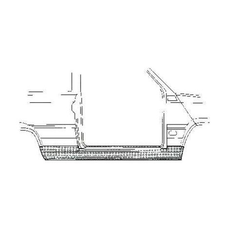 Bas de caisse droit Fiat Panda 1 1986-2003