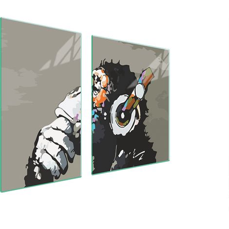 Glasplatte und Schneidebrett 100x52 Musik (1/5)