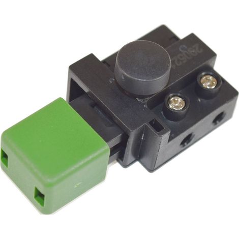 Genuine Flymo Lawnmower Green Push Button Switch (1/3)