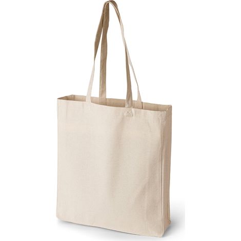Borsa shopper in cotone ECO 220G fondo e lati ecru borsa shopper in cotone ECO 220G fondo e lati bianchi (1/3)
