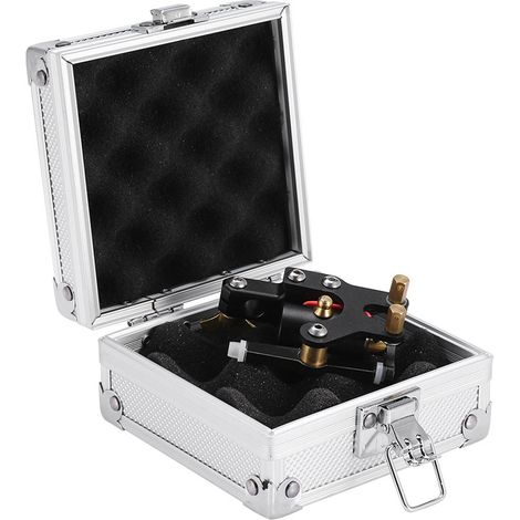 Étui de transport verrouillable en aluminium pour machine à tatouer - coffret de rangement sécurisé (1/5)