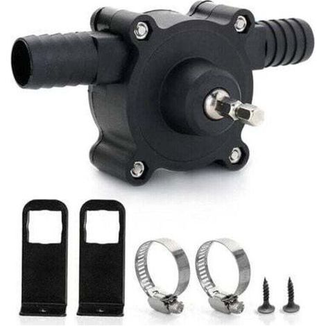 Pompe de perceuse électrique, pompe à eau mini pompe de perceuse électrique à main pompe auto-amorçante portable pompe de perceuse ménage petite pompe à eau pour la maison jardin, 6. 35Mm (1/4)