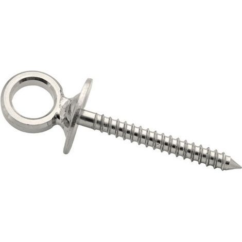 Piton à œil vis bois acier inox – Øfil 8mm – Longueur 80mm – Lot de 2 – Protection contre la corrosion – Chapuis