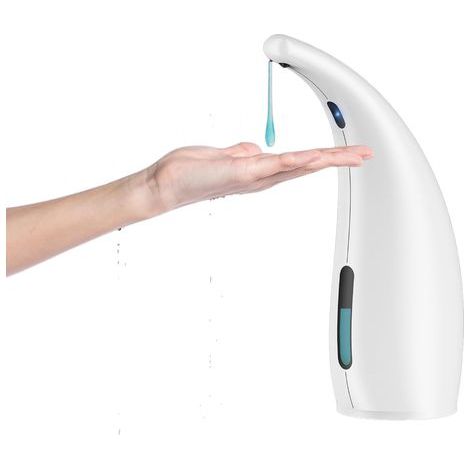 Automatic soap dispenser, 4 adjustable levels, with infrared motion sensor, white (1/5)