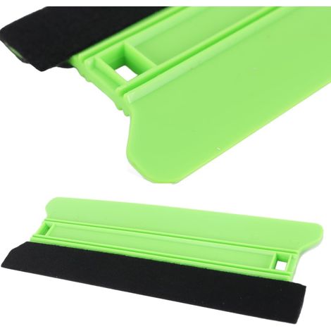 Raclette En Plastique De 21 Cm De Large, Raclette À Bord En Feutre, Applicateur De Vinyle, Outil De Lissage De Papier Peint Avec Flanelle (1/5)