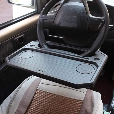 Lntyq Auto-Tablet, Laptop-Tischhalter, Multifunktions-Auto-Lenkrad-Schreibtisch, Lenkrad-Tisch, Laptop-Tisch, Auto-Tisch, Lenkrad-Tablett, Reise-Schreibtisch (1/5)