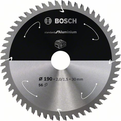Accessori Bosch Lama circolare de Standard per alluminio (alluminio, 190 x 30 2 mm, 56 denti, accessorio sin cavi) (1/3)