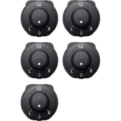 5x 6R1959565F Elektrischer Spiegelverstellknopf für 2010-2020 Außenspiegelschalter 6R1 959 565A
