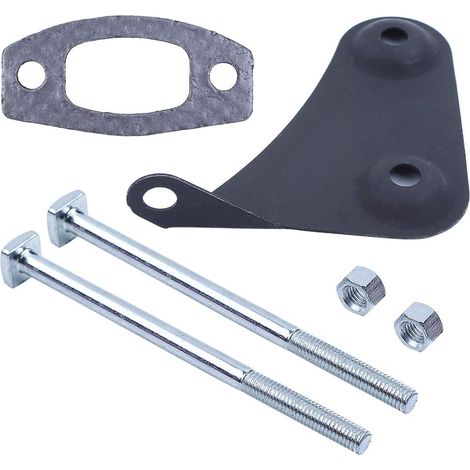Boulons d'échappement, vis, écrous, joint, support pour pièces Husqvarna 50 51 55 Rancher, joint d'échappement, vis de boulon d'échappement, écrou de boulon d'échappement, support d'échappement (1/5)