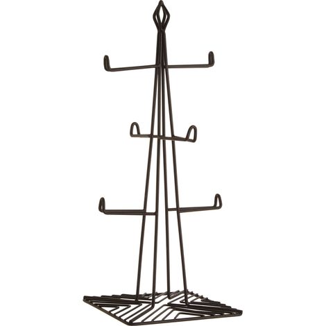 Premier Housewares Vertex Black Powder Coat Finish 6 Mug Tree (1/4)