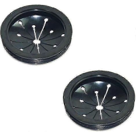 (Bouchon de lavabo en plastique) Lot de 2 broyeurs de déchets avec protection anti-éclaboussures et dissipateur d'accessoires pour déchets noirs (1/4)