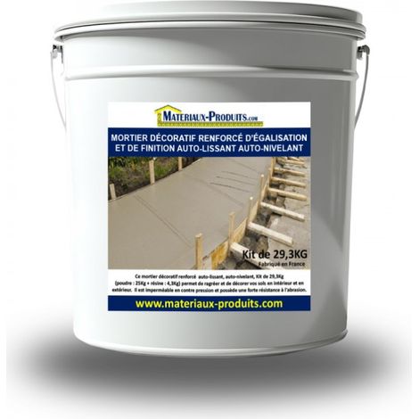 Mortier Décoratif Renforcé d'Egalisation et de Finition 29.3 Kg - Kit 29.3 kg Brun - MATPRO (1/3)
