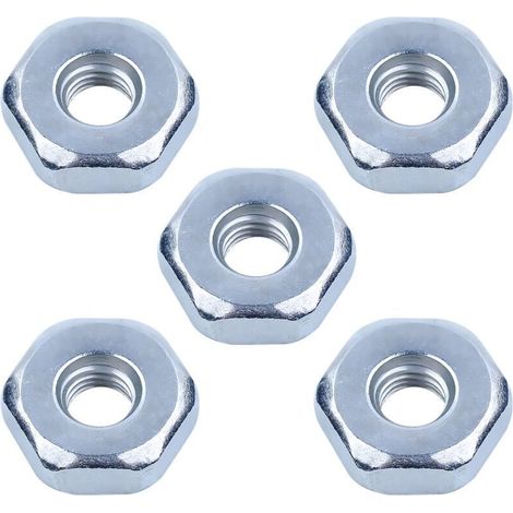 5 Pièces écrou de Trononneuse pour STIHL MS360 MS180 MS381 MS440 MS660 MS250 MS038 et Plus de Modèles, écrou de Chane Universel M8 Ecrou pour Carter de Chaine (1/5)