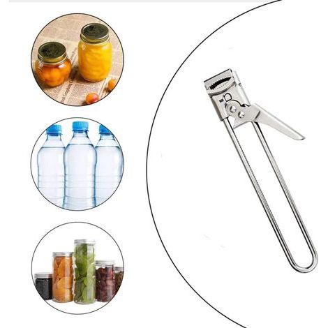 Dosenöffner aus Edelstahl, Flaschenöffner, multifunktionaler Dosenöffner für Schraubgläser, Küchenutensil, idealer Dosenöffner für ältere Menschen, Menschen mit Arthritis usw. (1/5)