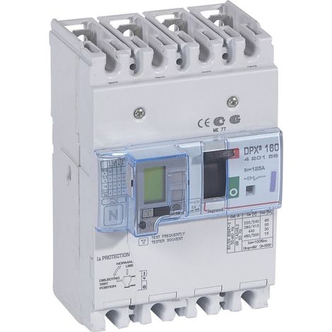 Differentieel Vermogensautomaat DPX3 160 4P 125A 50kA - LEG420156