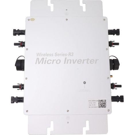 Onduleur solaire WVC 1400W connecté au réseau, étanche IP65, protection de circuit, convertisseur CC/CA 100-240 V (1/5)