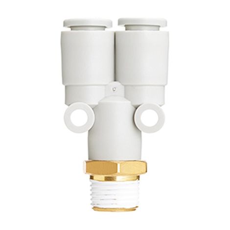 Raccord en Y SMC KQ2U vers Enfichable 6 mm Enfichable 6 mm ( Prix pour Sachet de 10 )